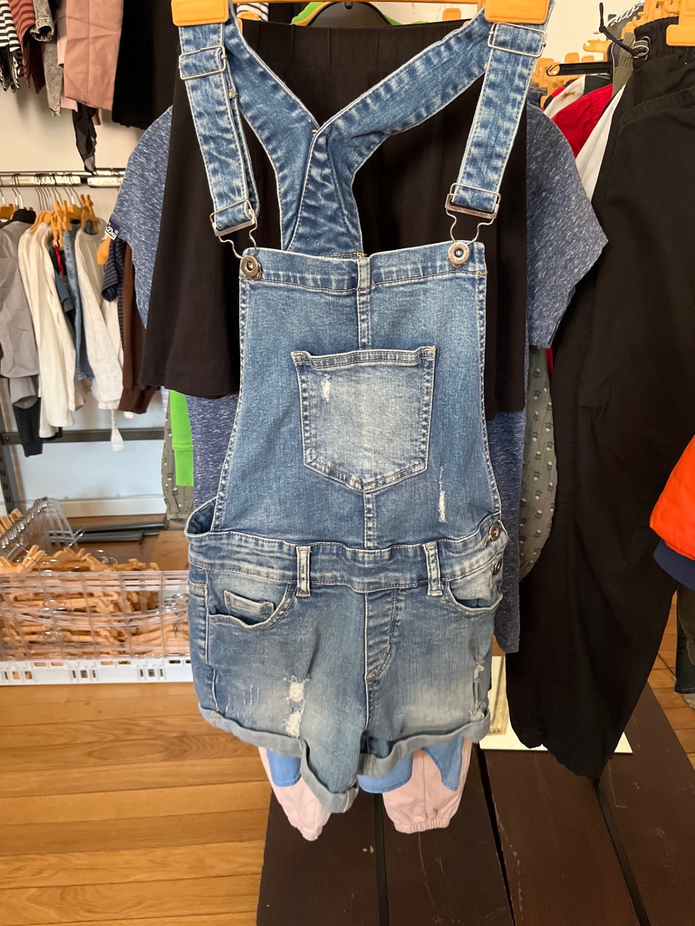 Fishbone Sister Latzhose Blau