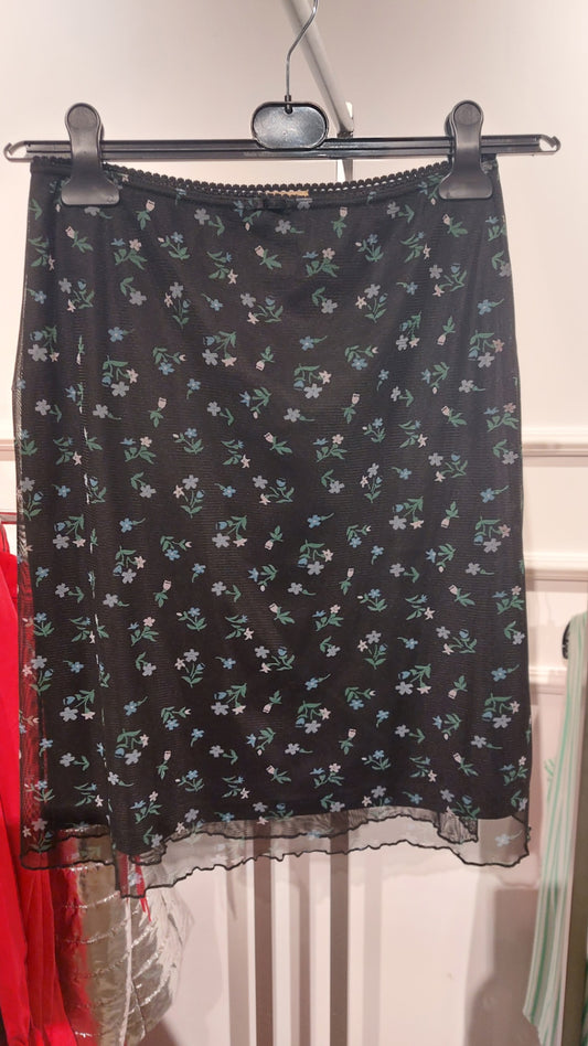 Boysen's Rock Schwarz mit Blumenmuster