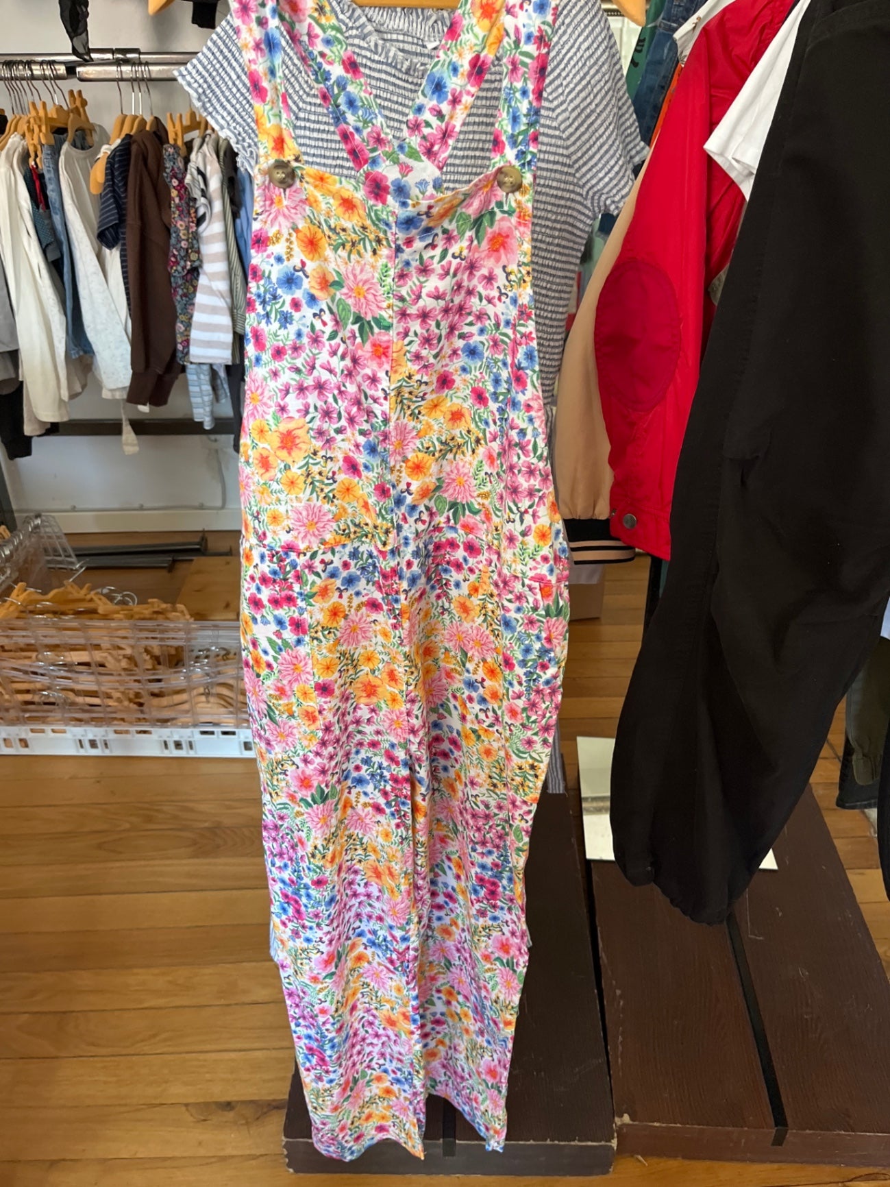 Angela Mc Kay H&M Latzhose Mehrfarbig