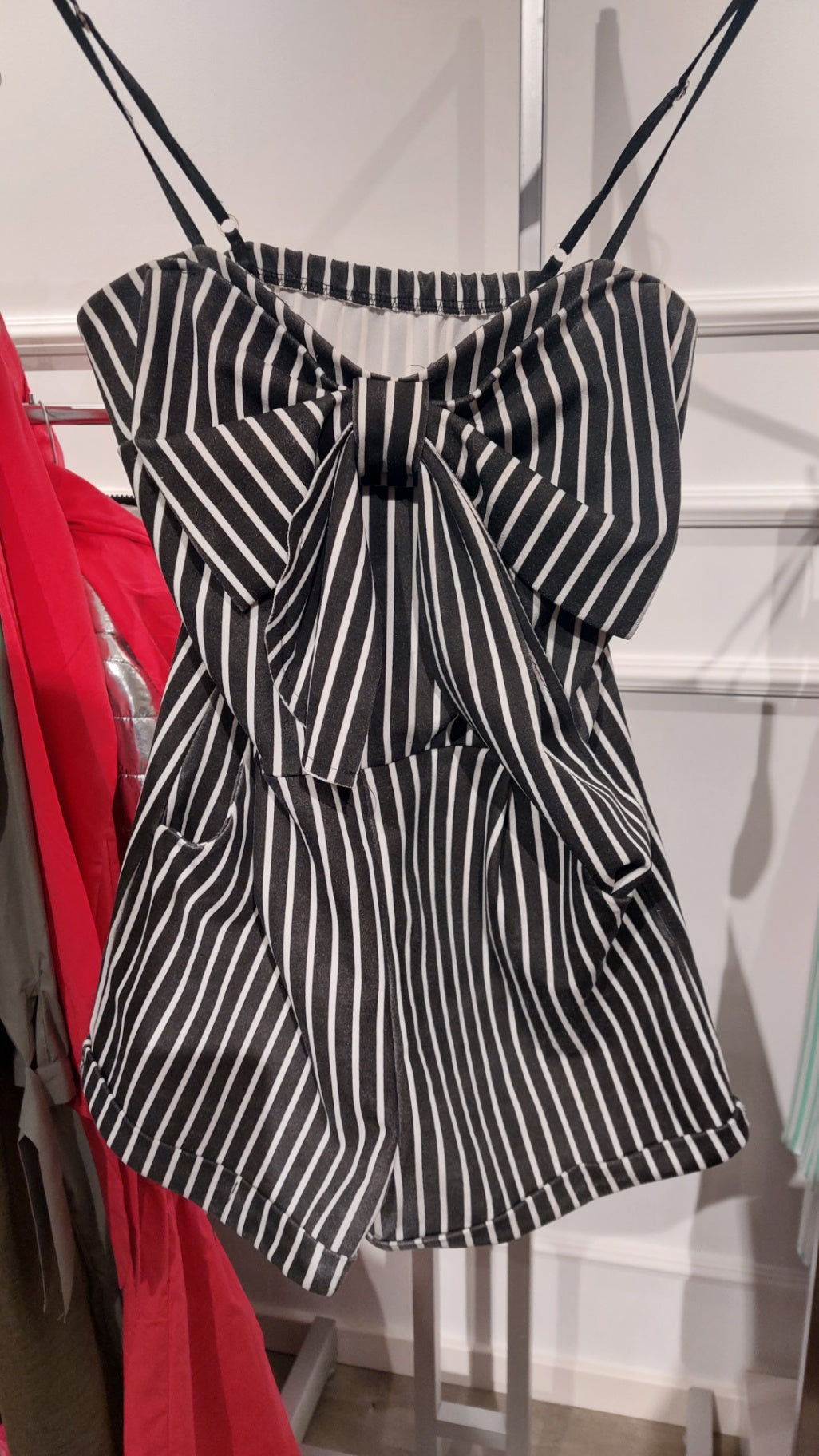 Unbekannt Jumpsuit Schwarz und Weiß
