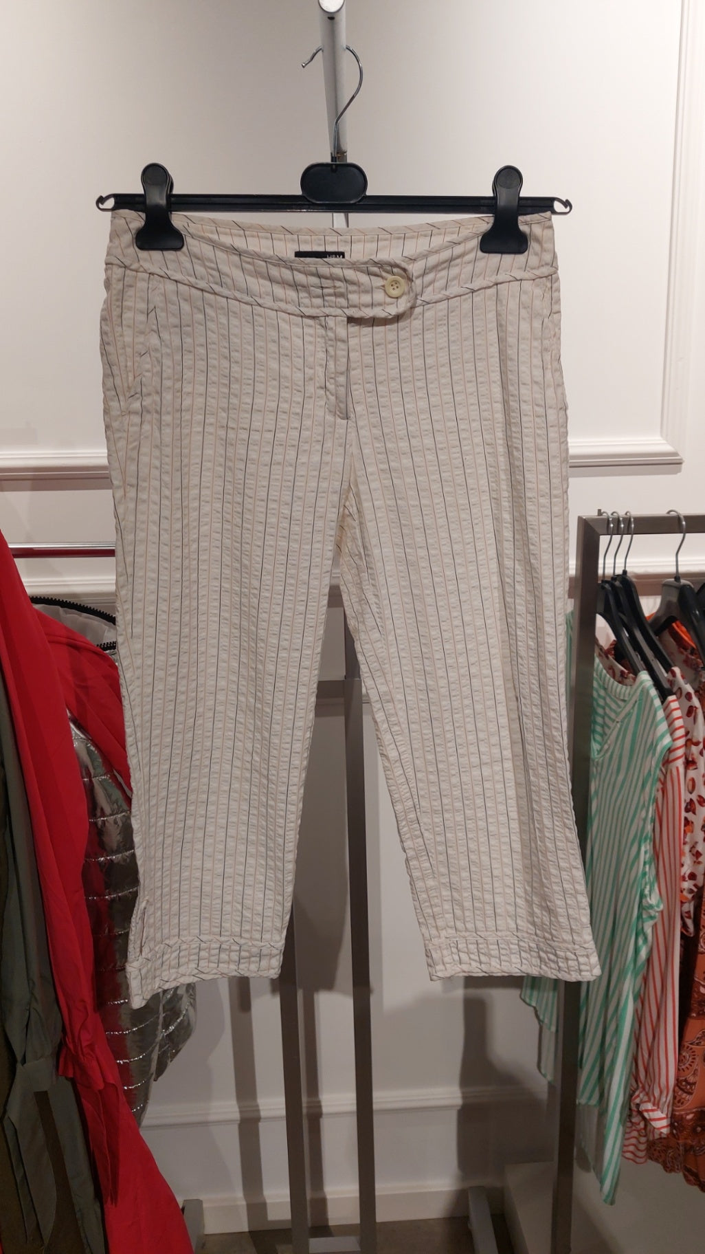 HM Hose Weiß mit Streifen