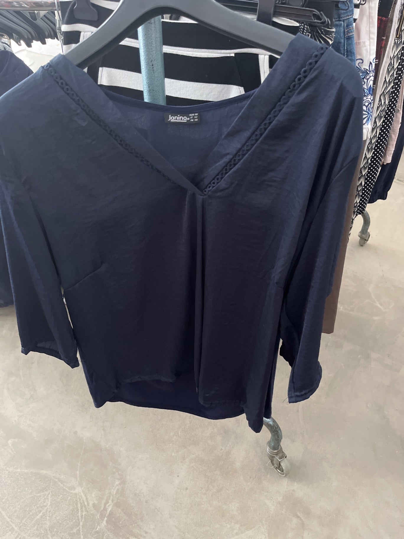 Janina Bluse Dunkelblau