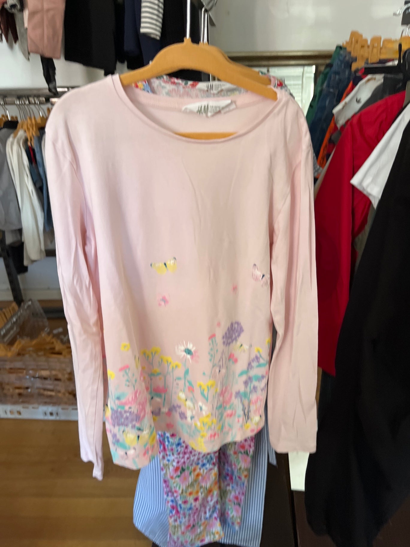 H&M Langarmshirt Rosa