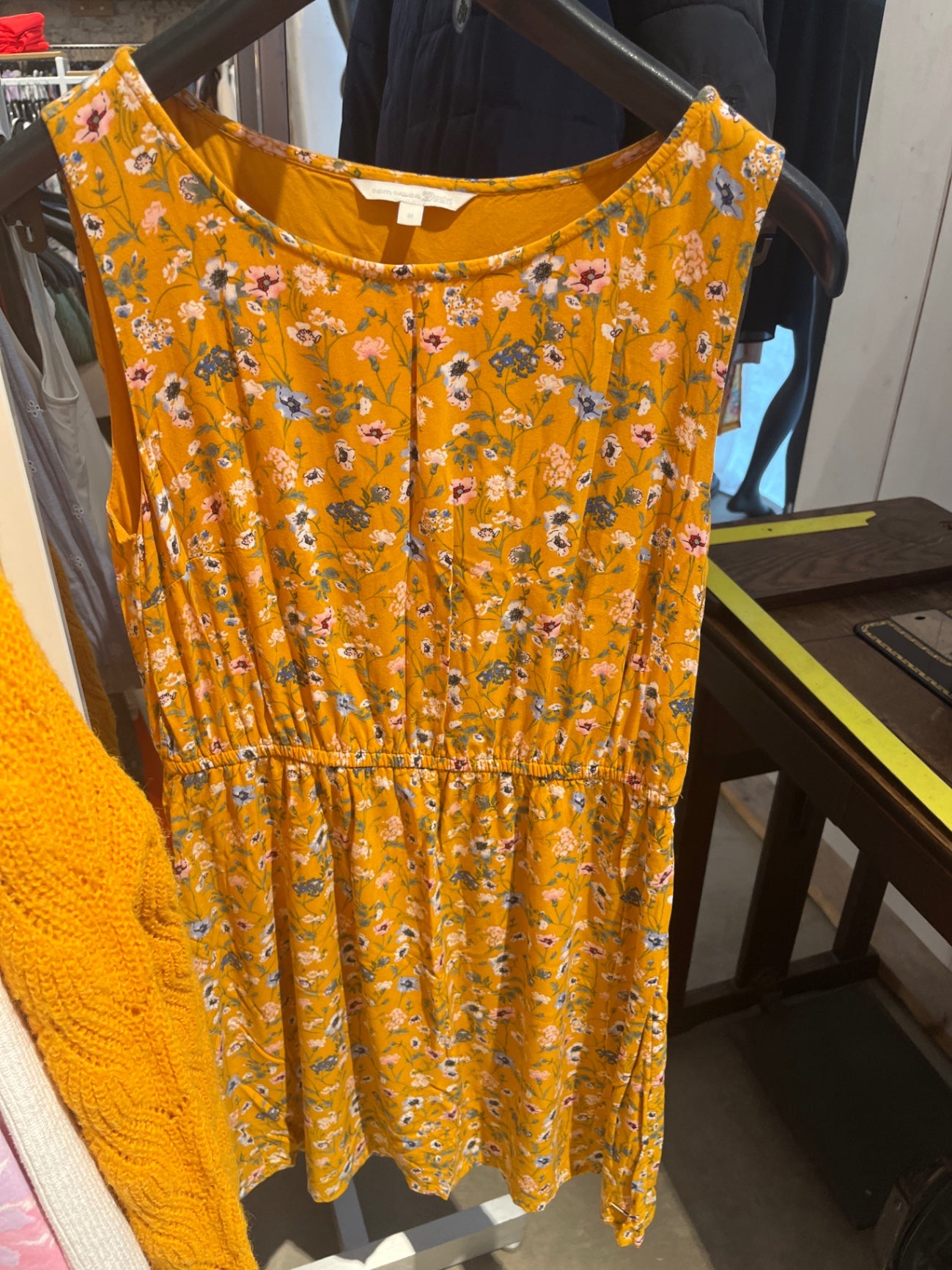 Tom Tailor denim Kleid Gelb, Blümchen