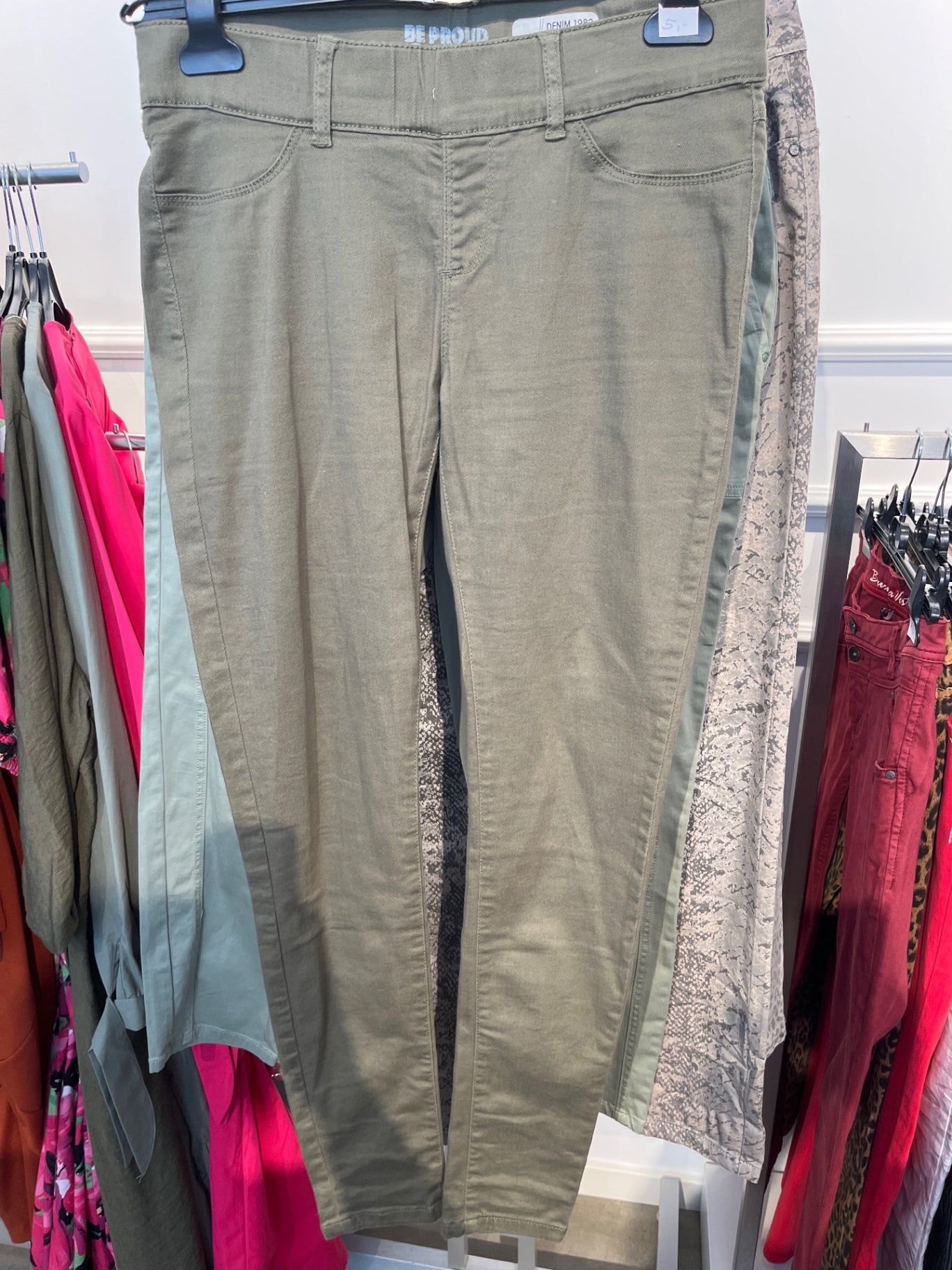 BE PROUD OF IT Treggings  Khaki
