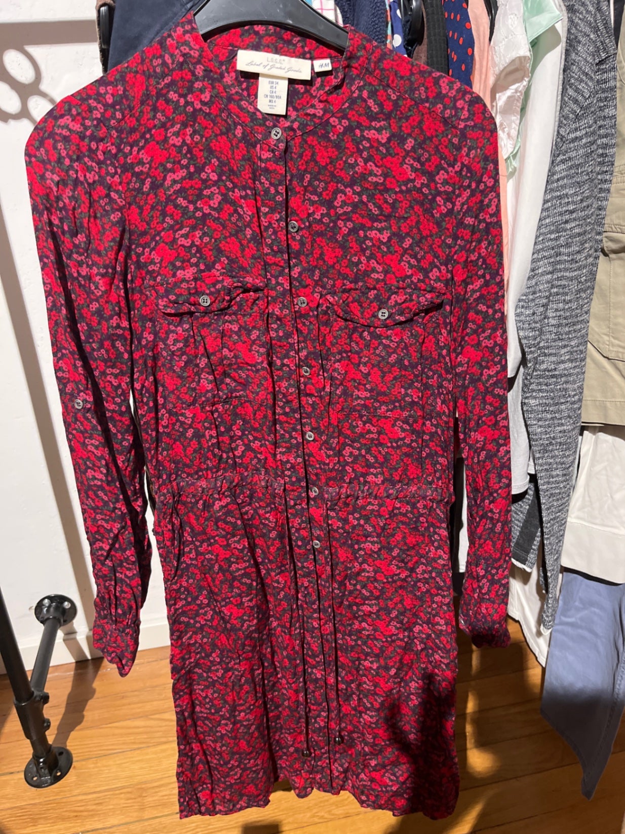 H&M Kleid Rot