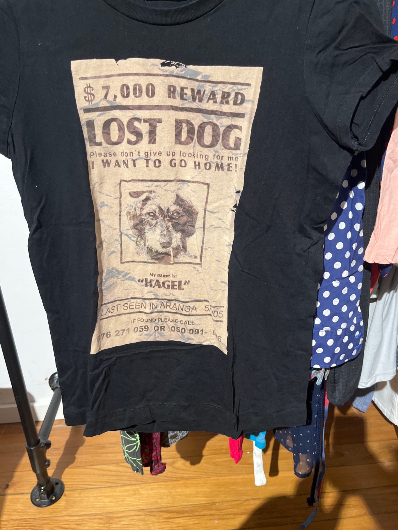 Zara T-Shirt Schwarz