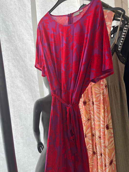 Blue Motion Kleid Rot und Lila