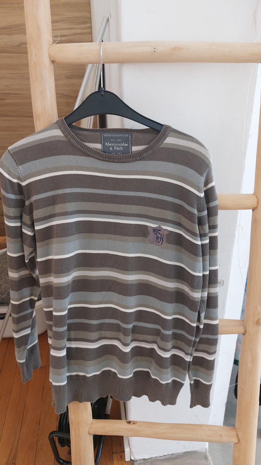 Abercrombie & Fitch Pullover Braun mit Streifen