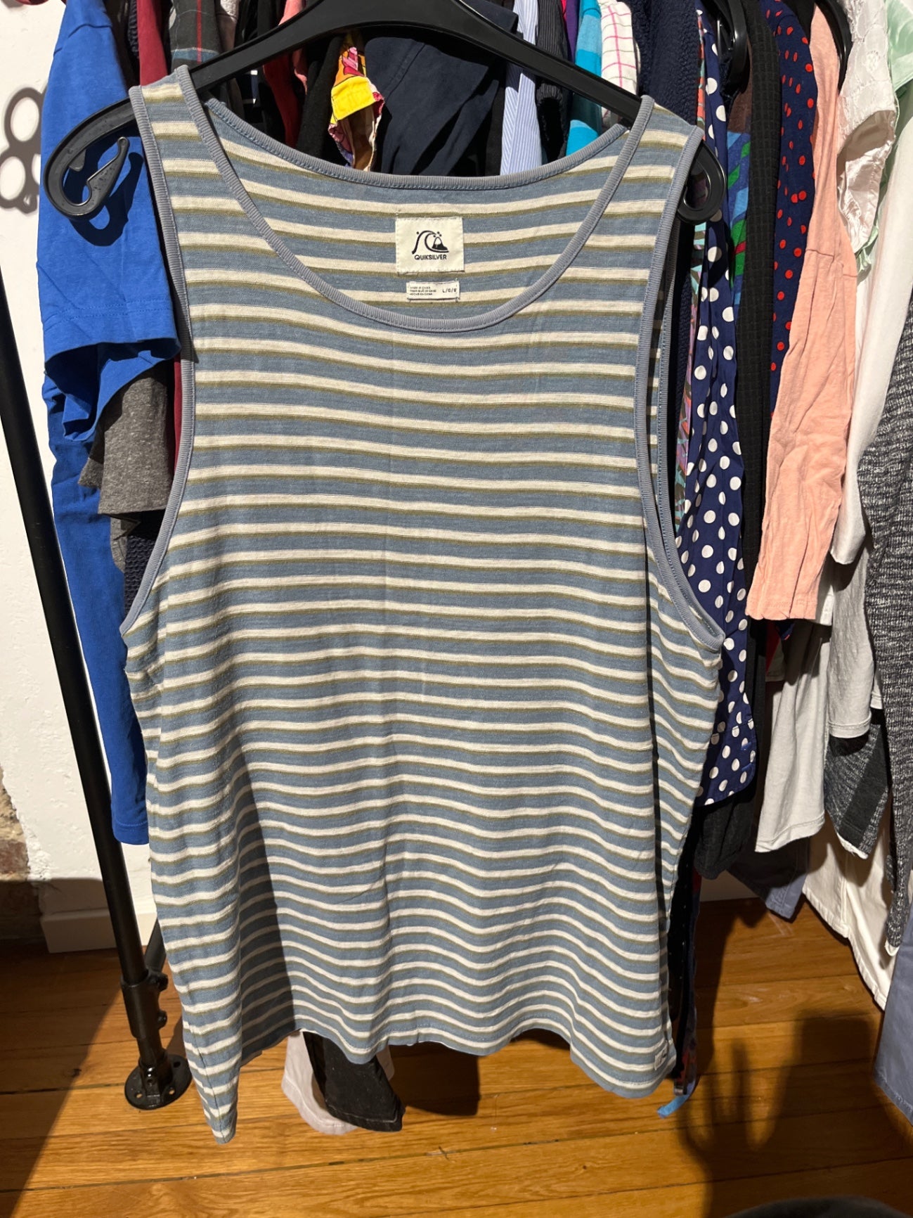Quiksilver Tanktop Blau und Grau gestreift