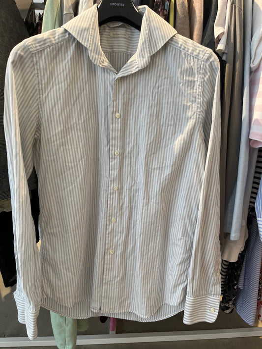 Suitsupply Hemd Weiß mit blauen Streifen