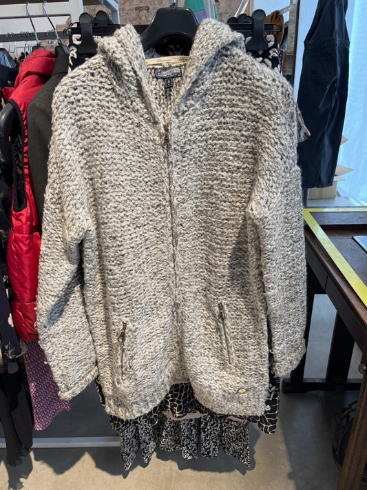 Dreimaster Strickjacke Grau meliert