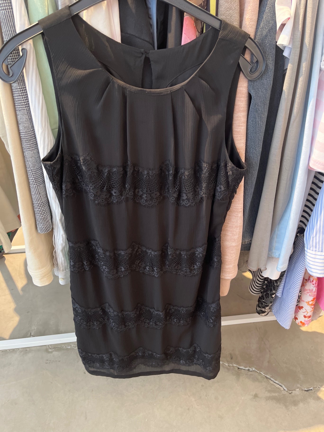 Unbekannt Kleid Schwarz