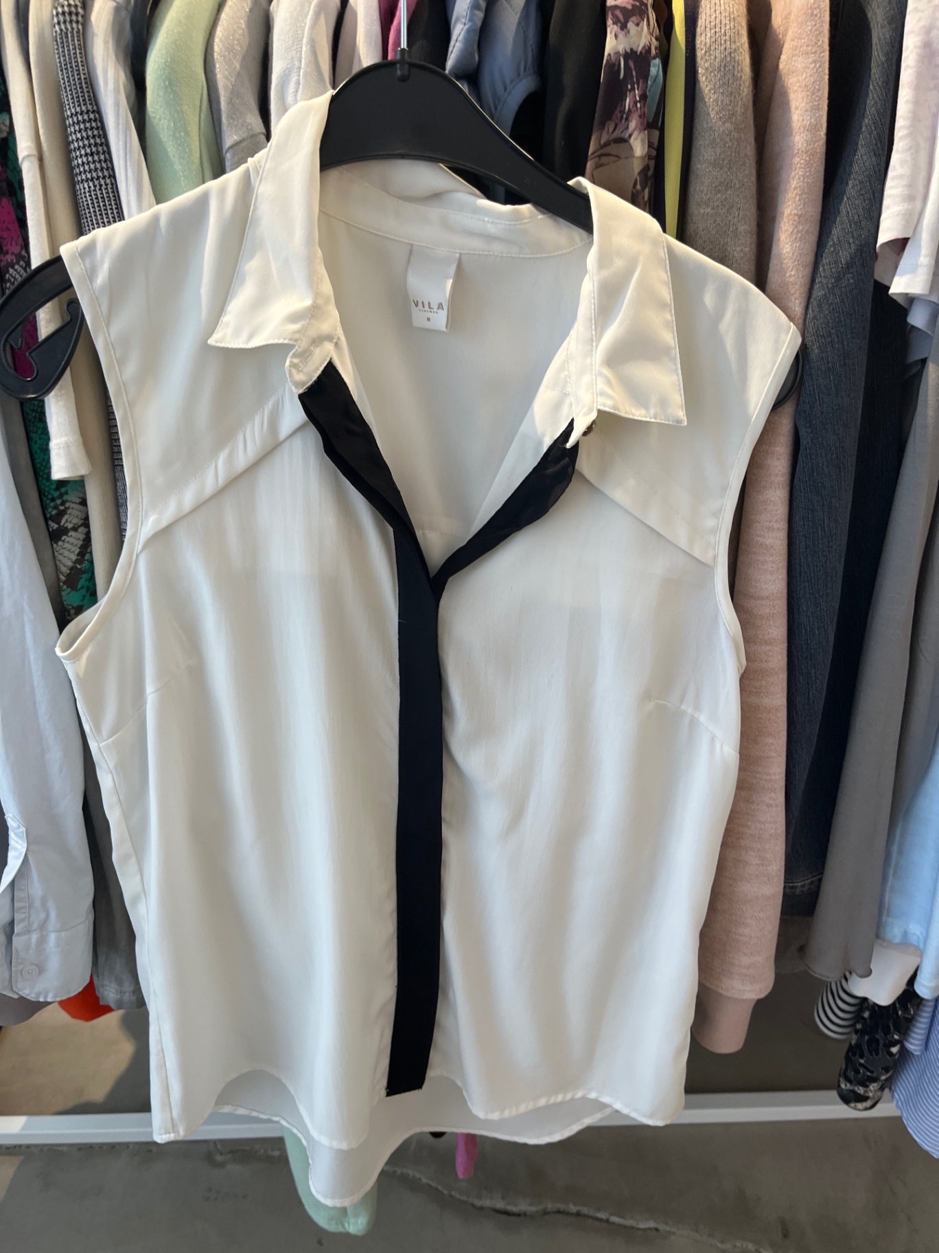 Vila Bluse Weiß