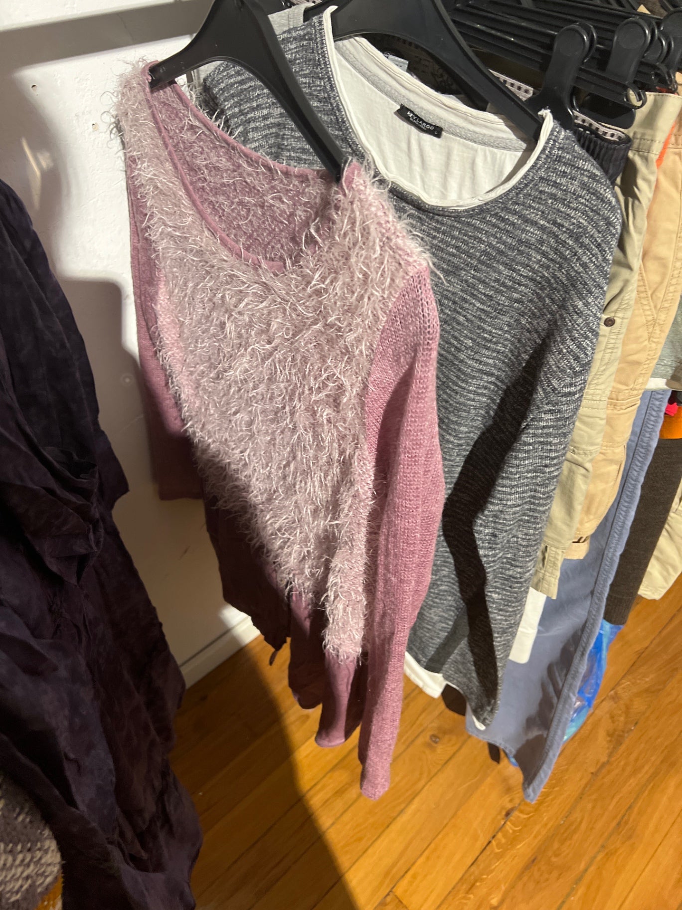 Unbekannt Pullover Rosa und Grau