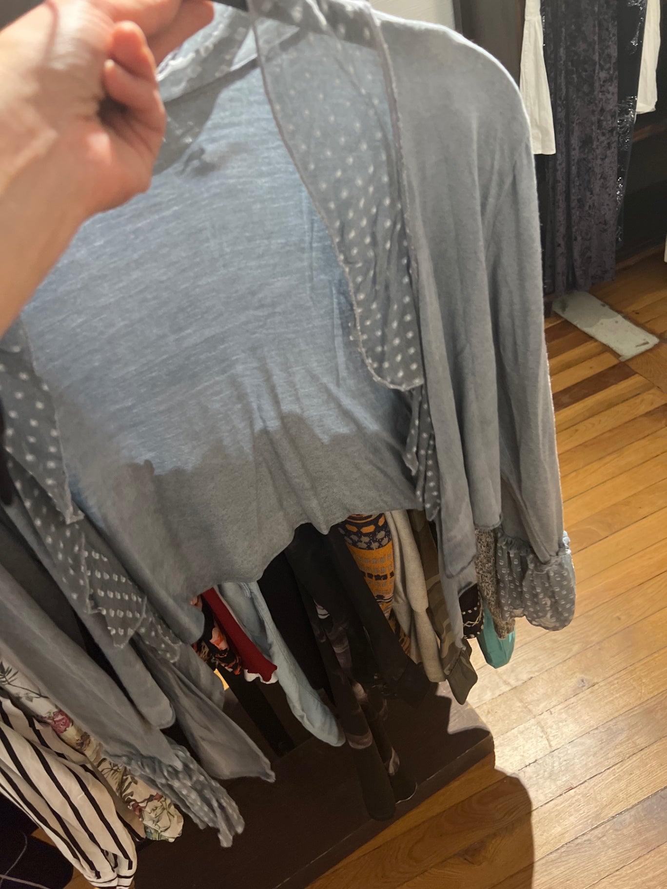 Bluse  Grau