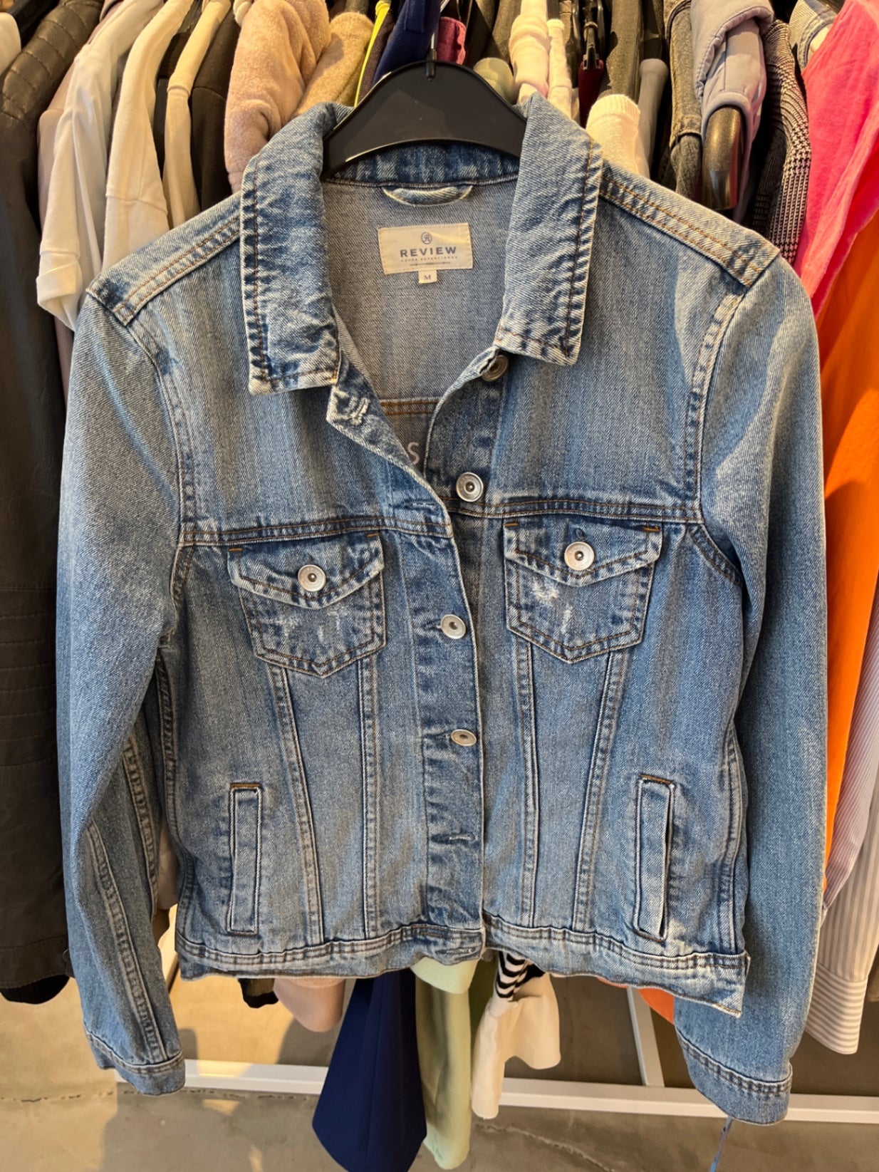 Review Jeansjacke Blau