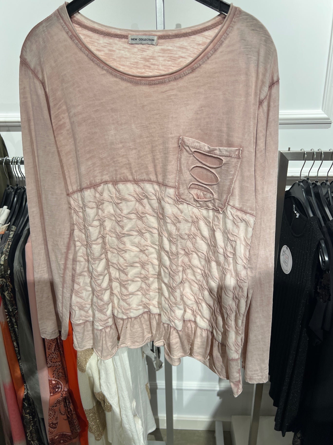 New Collection Langarmshirt Rosa
