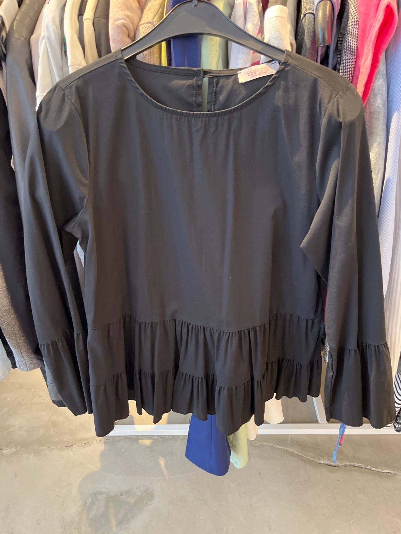 ESViViD Bluse Schwarz