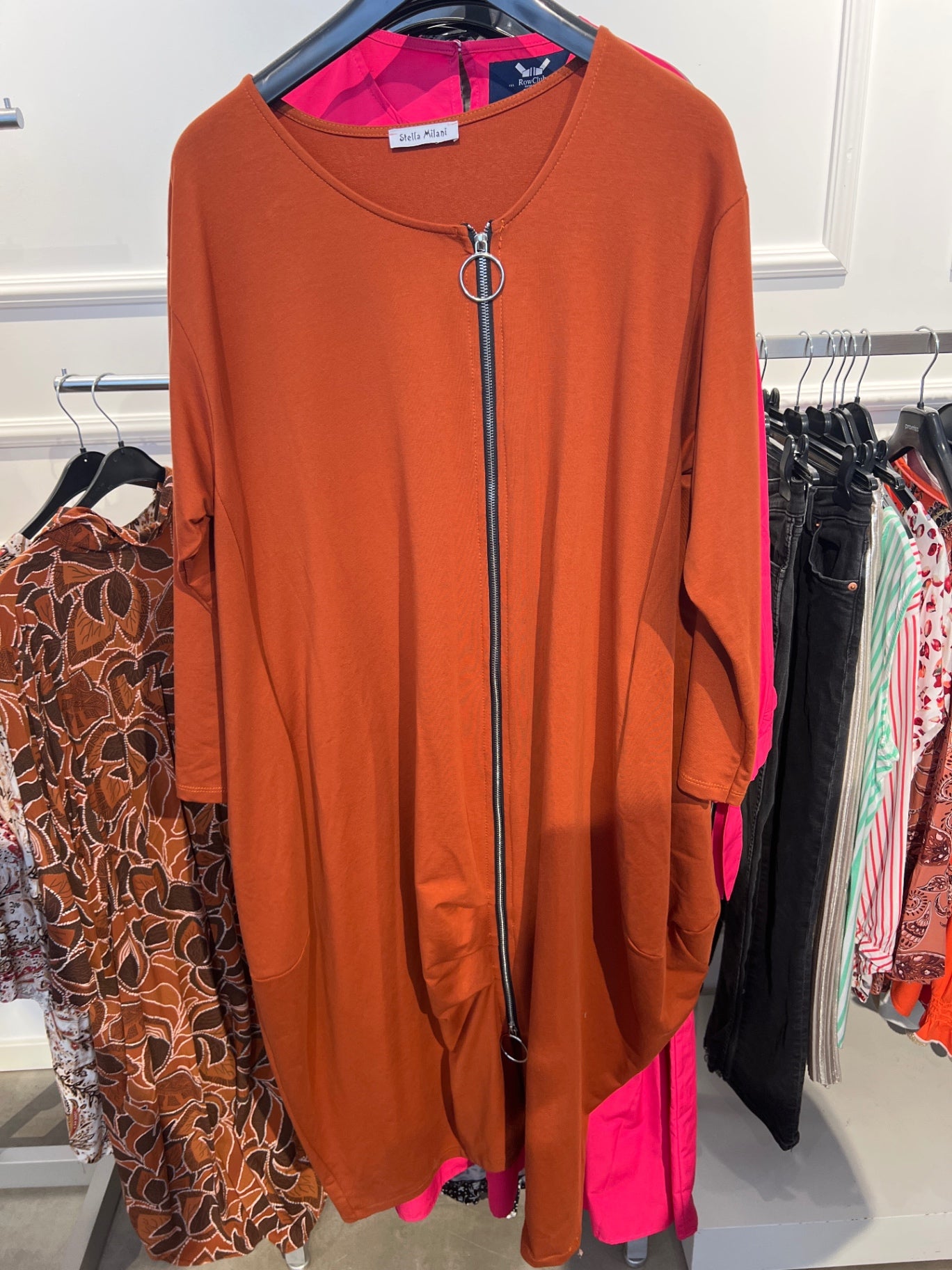 Stella Milani Sweatjacke Oversize Orange