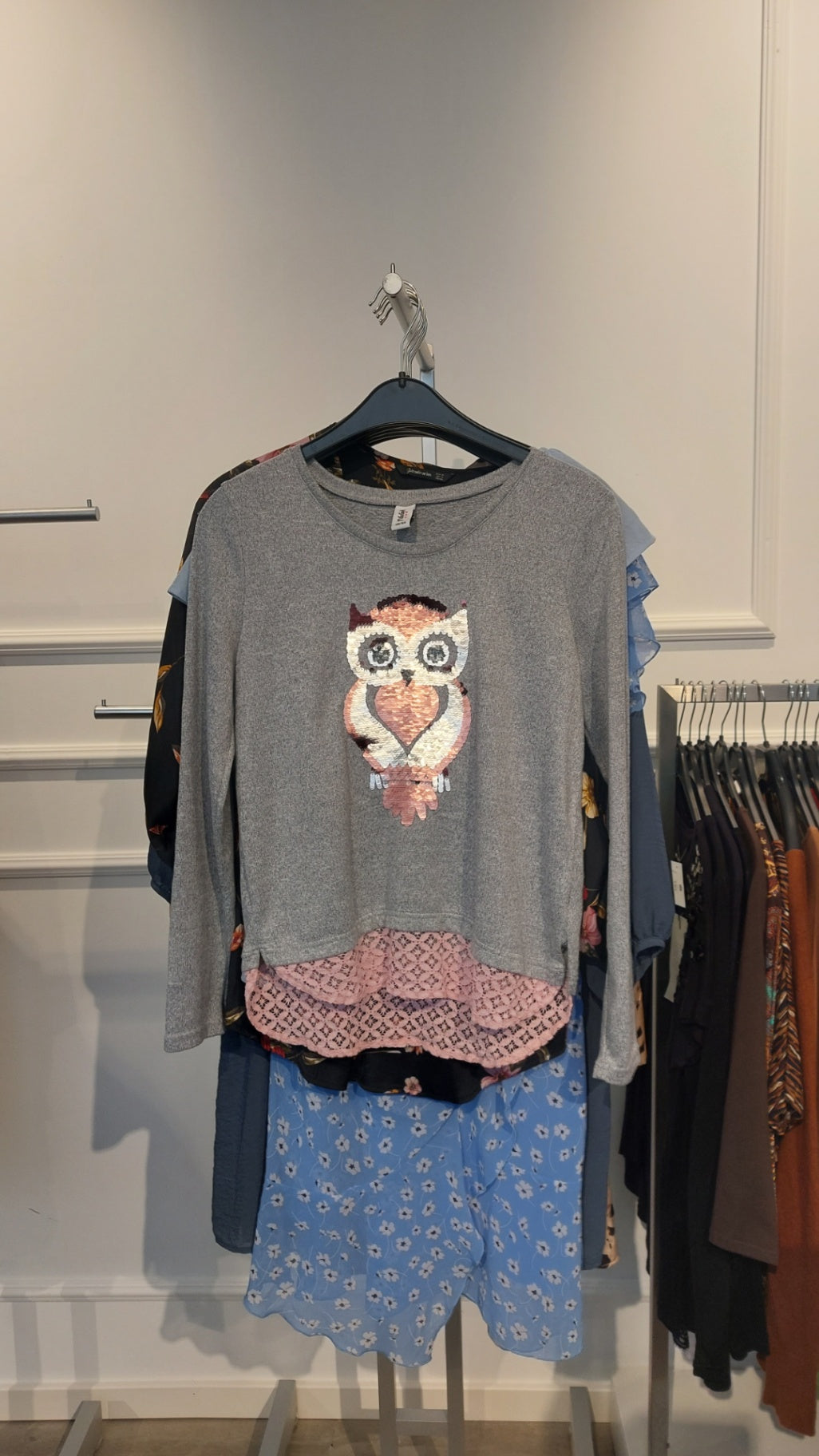 Yigga Pullover Grau