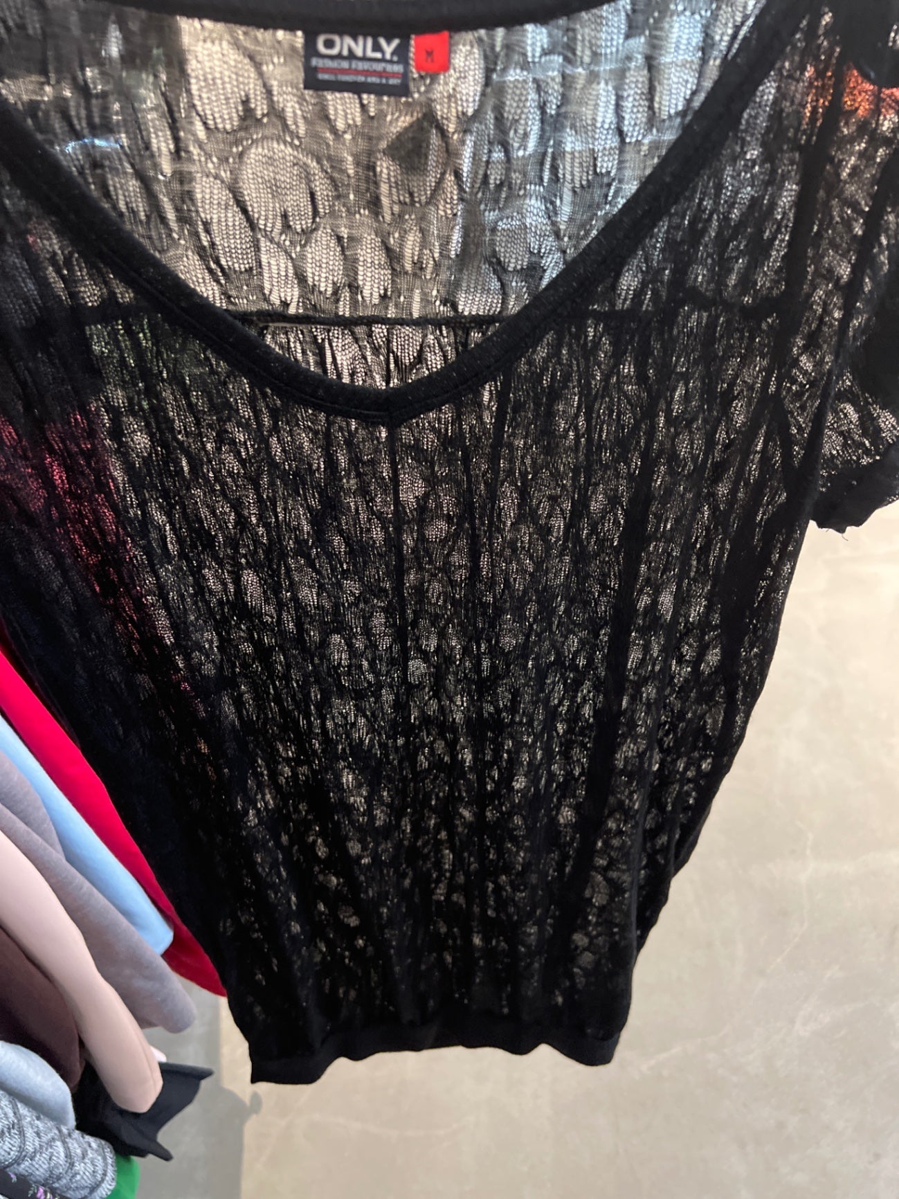 ONLY T-Shirt Schwarz