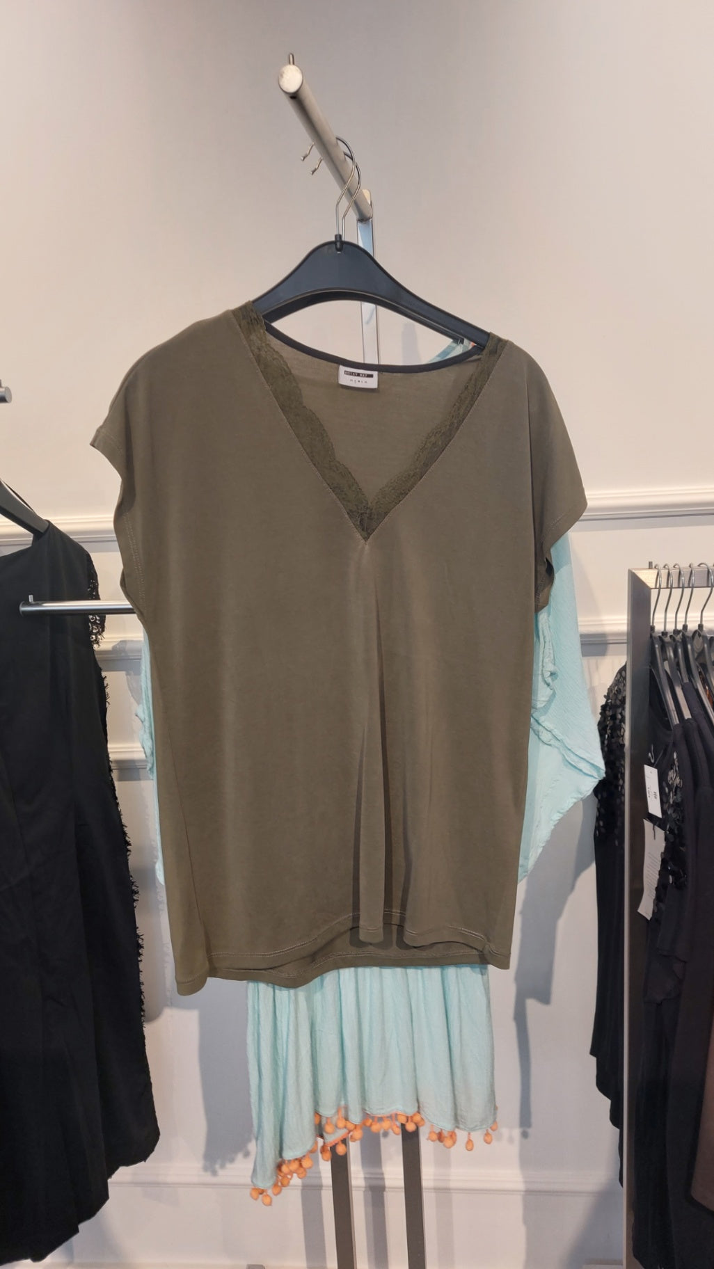 Noisy May Bluse Olivgrün