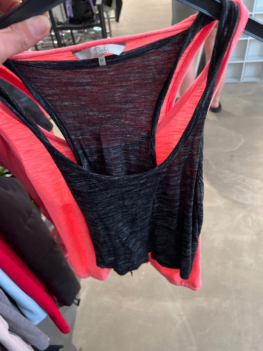 C&A Tanktop Schwarz und Neonpink