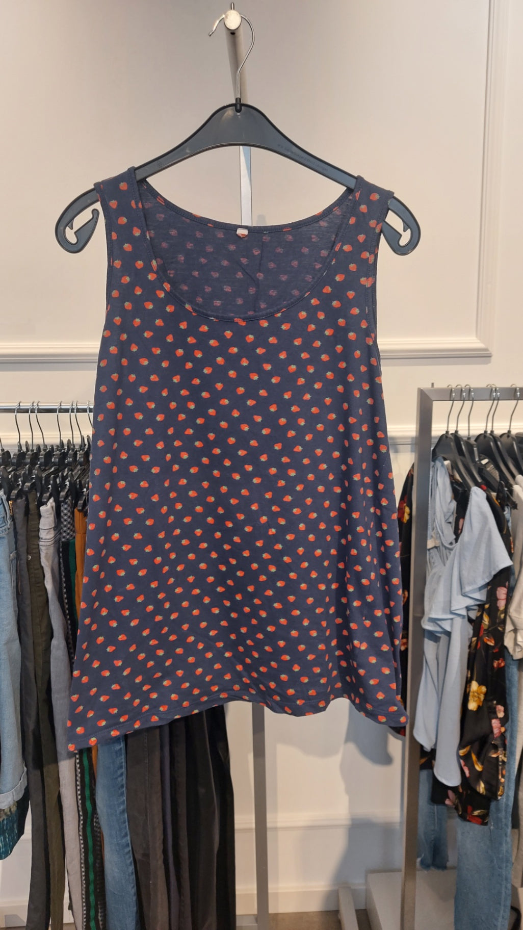 Unbekannt Top Blau