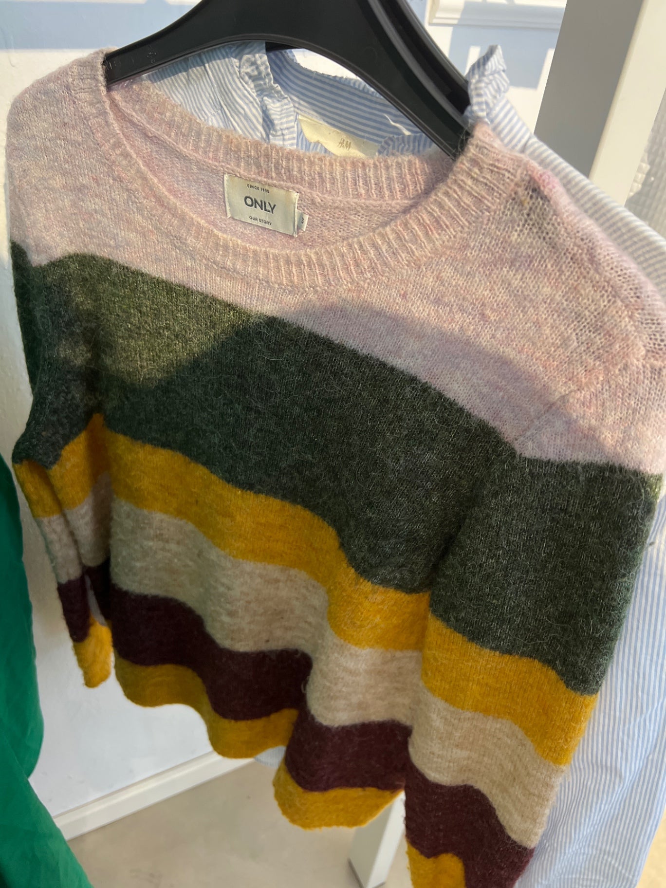 ONLY Pullover Mehrfarbig (vorwiegend Grün, Gelb, Braun und Rosa)