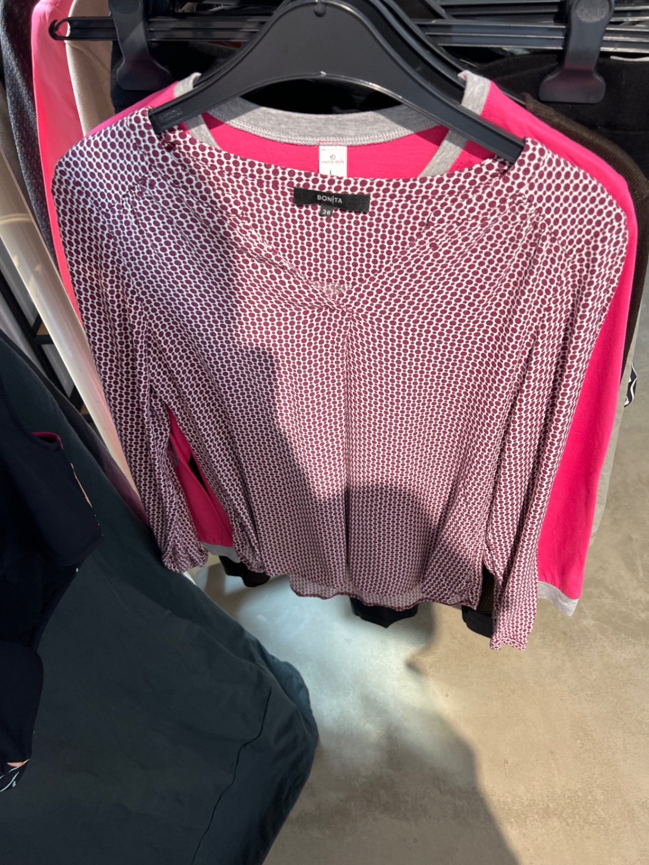 Bonita Langarmshirt Rot und Weiß