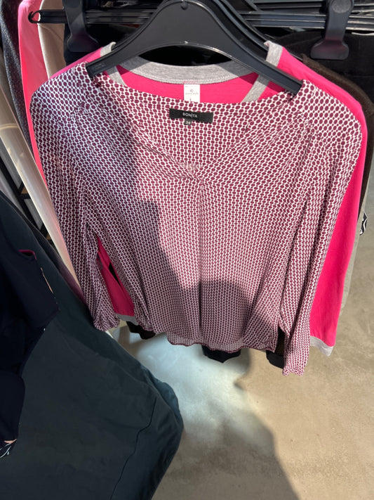 Bonita Langarmshirt Rot und Weiß