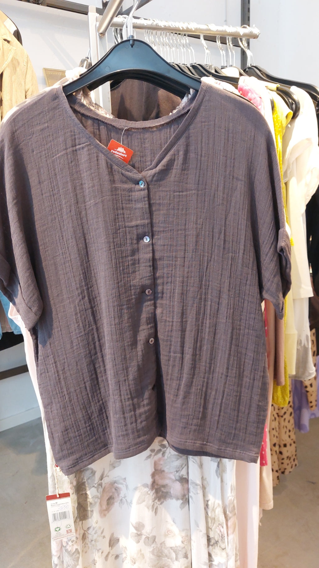 People wear organic Blusenshirt  Dunkelgrau NP 39,95 Euro