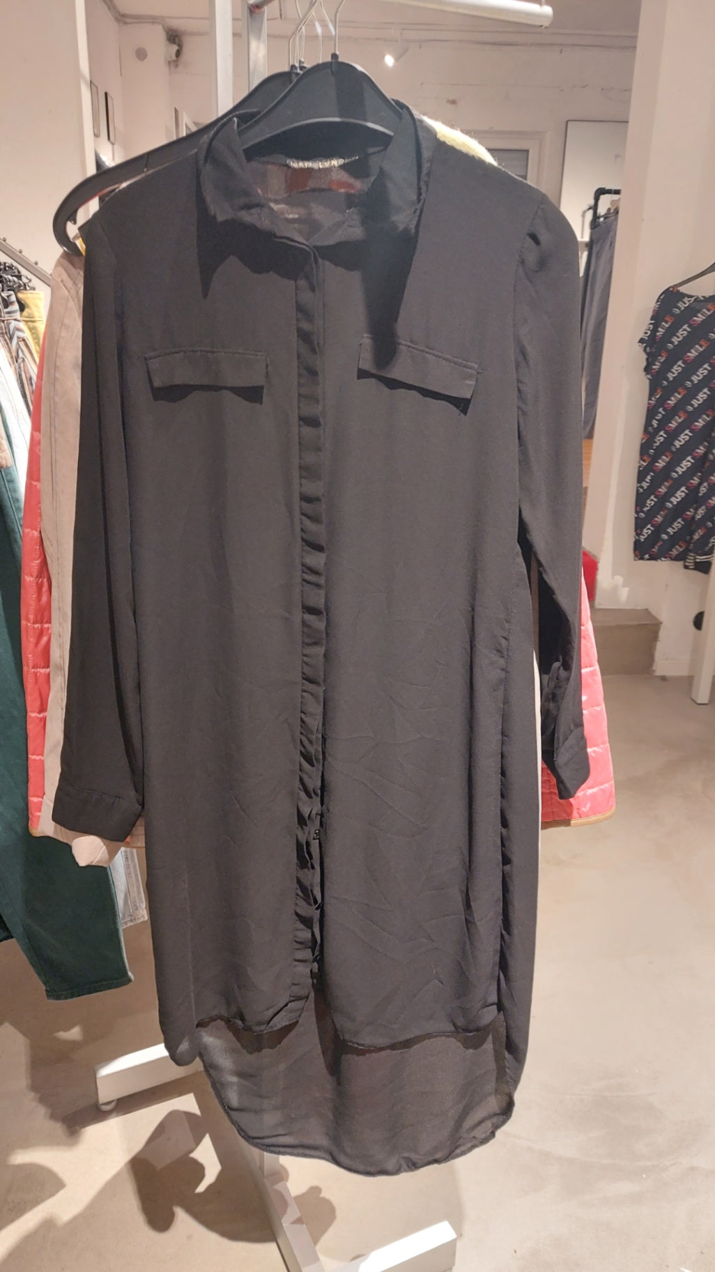 QED London  Hemd/Kleid Schwarz