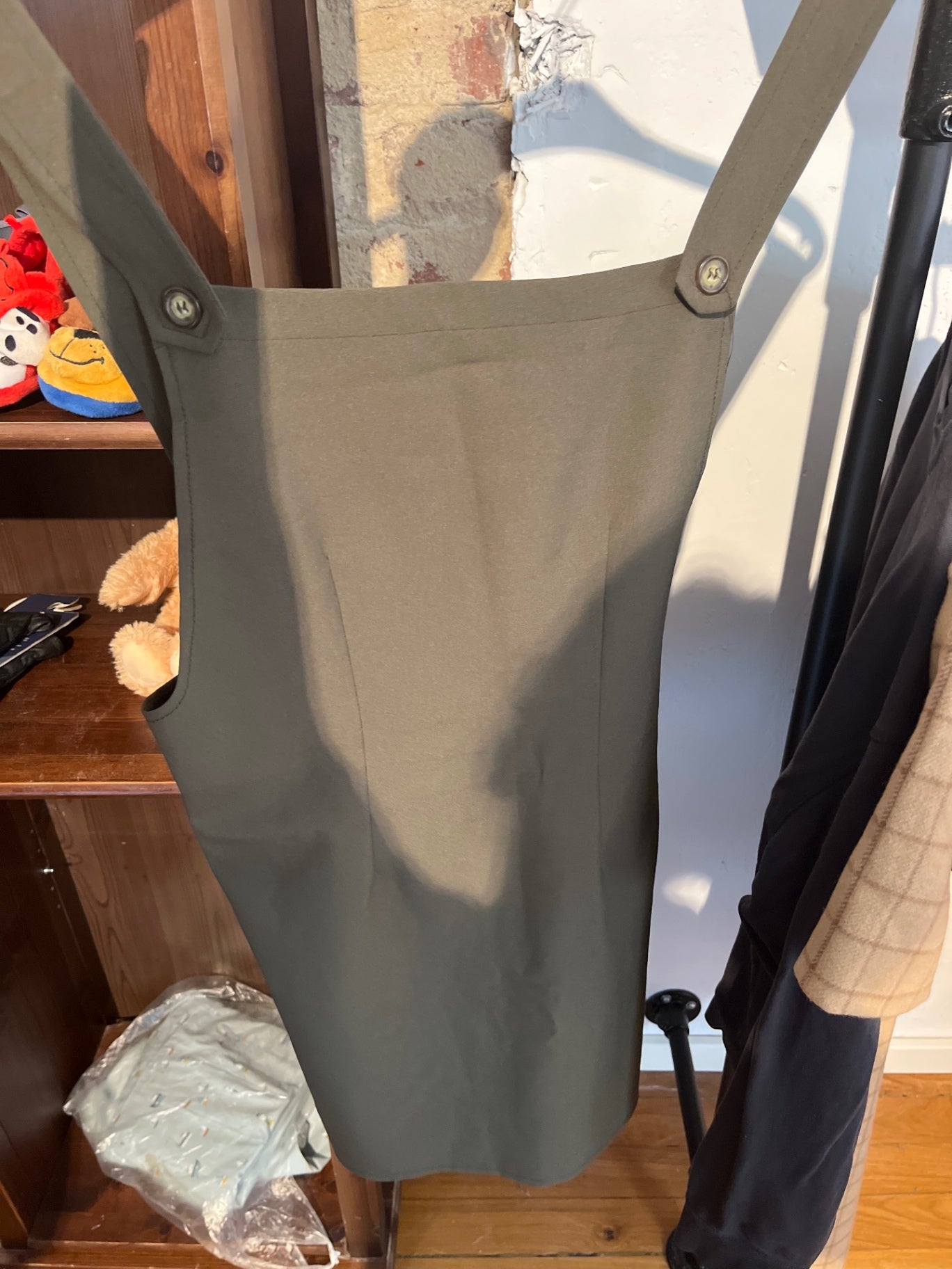 Cassis  Trägerkleid Olivgrün