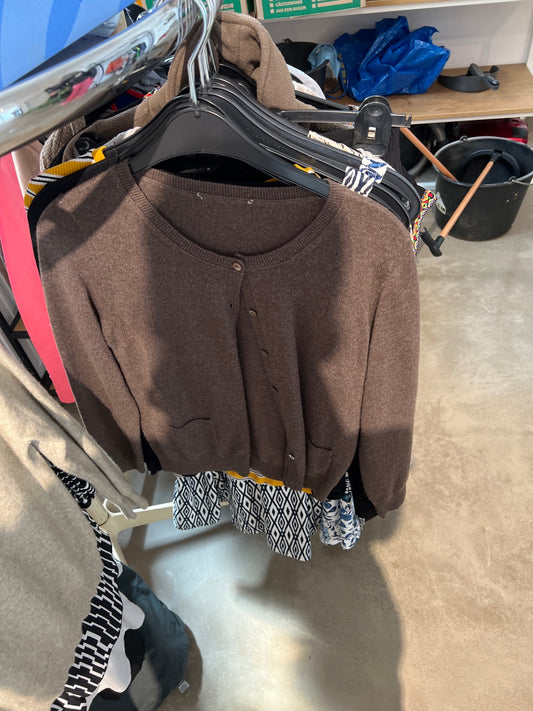 Strickjacke Braun