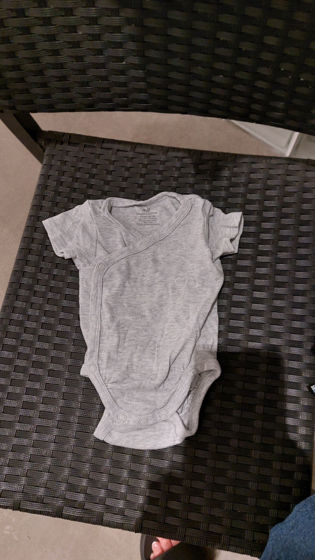 H&M Babybody Grau