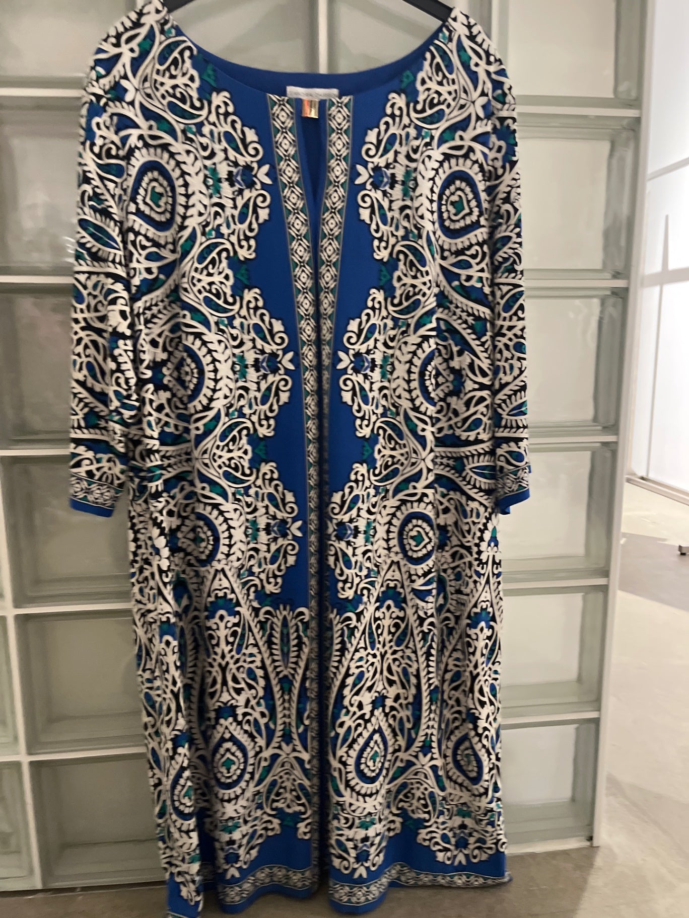 Sandra Darren  Kleid Blau und Weiß