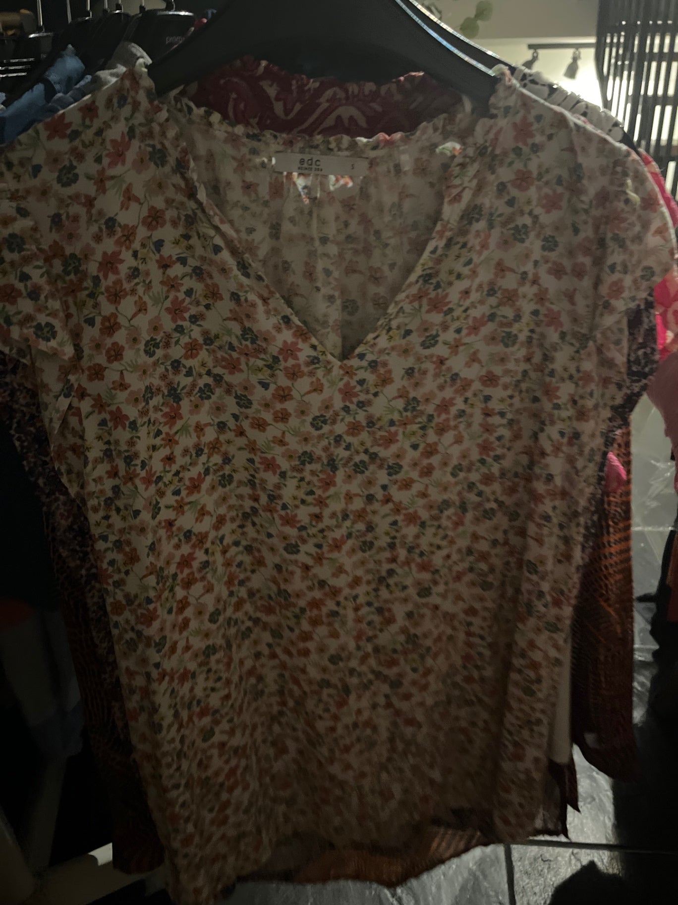 EDC Bluse Bunt, Blümchen