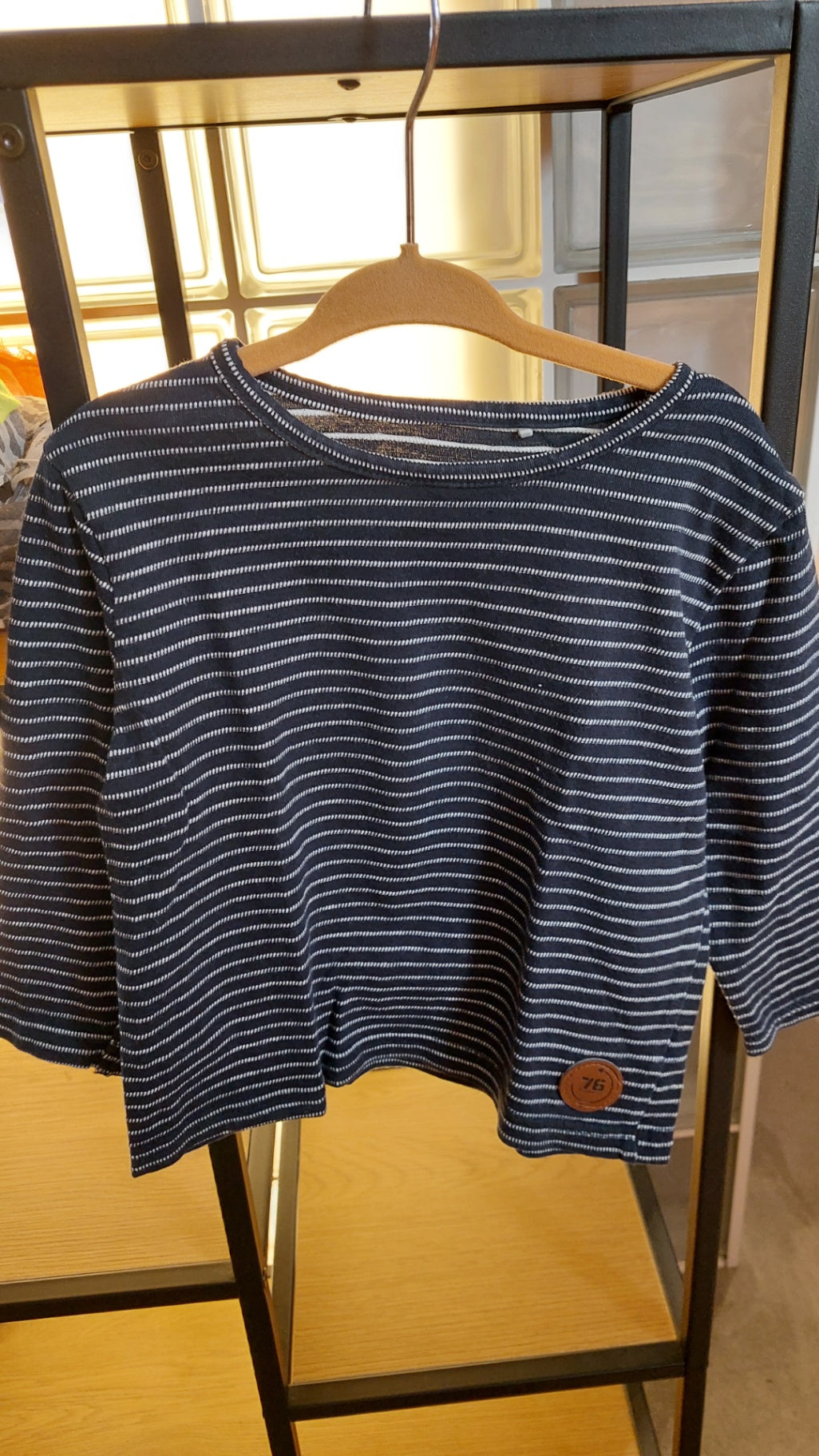 Topolino T-Shirt Blau und Weiß gestreift