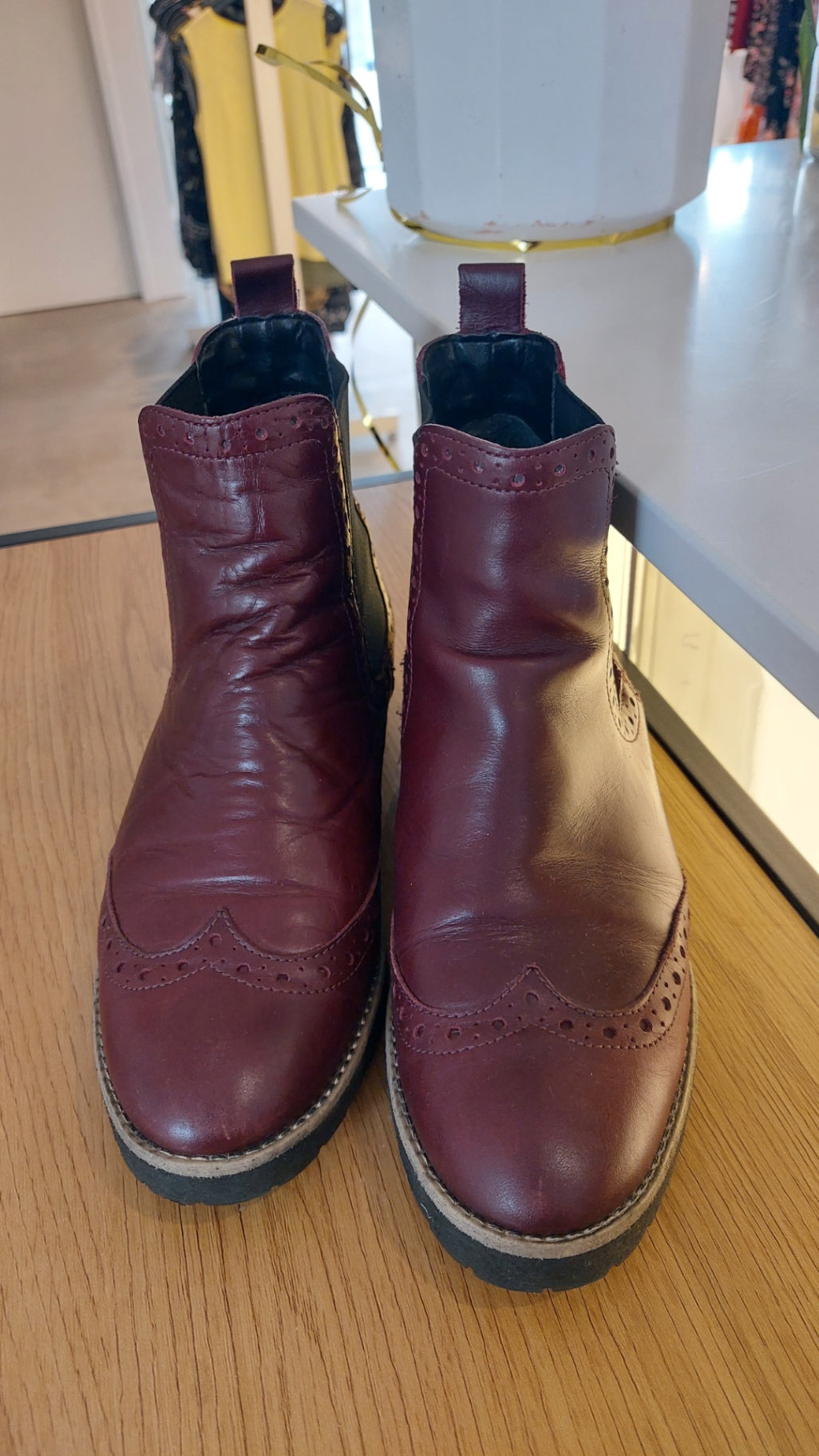 5th Avenue  Stiefelette Bordeauxrot