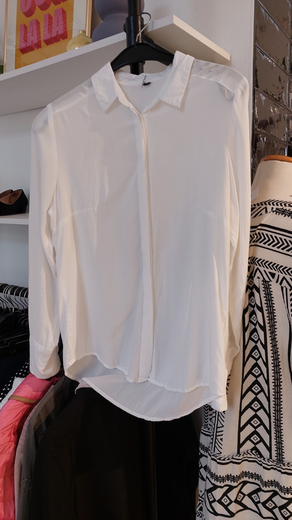 Unbekannt Bluse Weiß