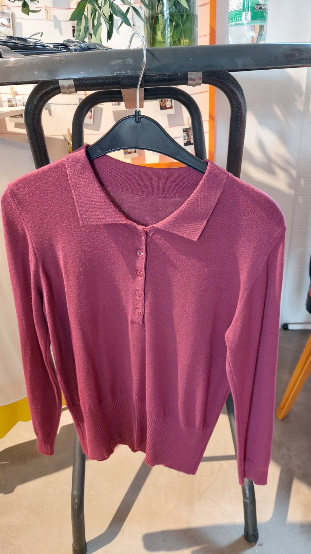 Unbekannt Pullover Weinrot