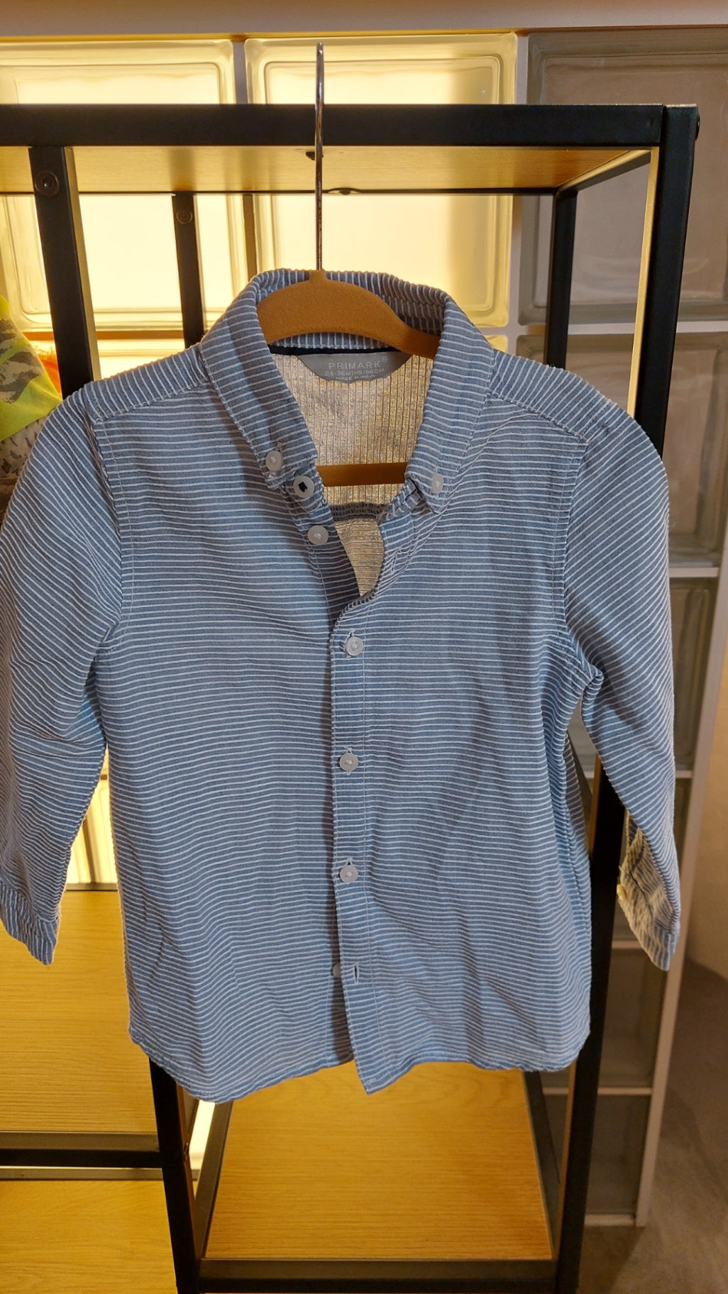 Primark Hemd Blau und Weiß gestreift