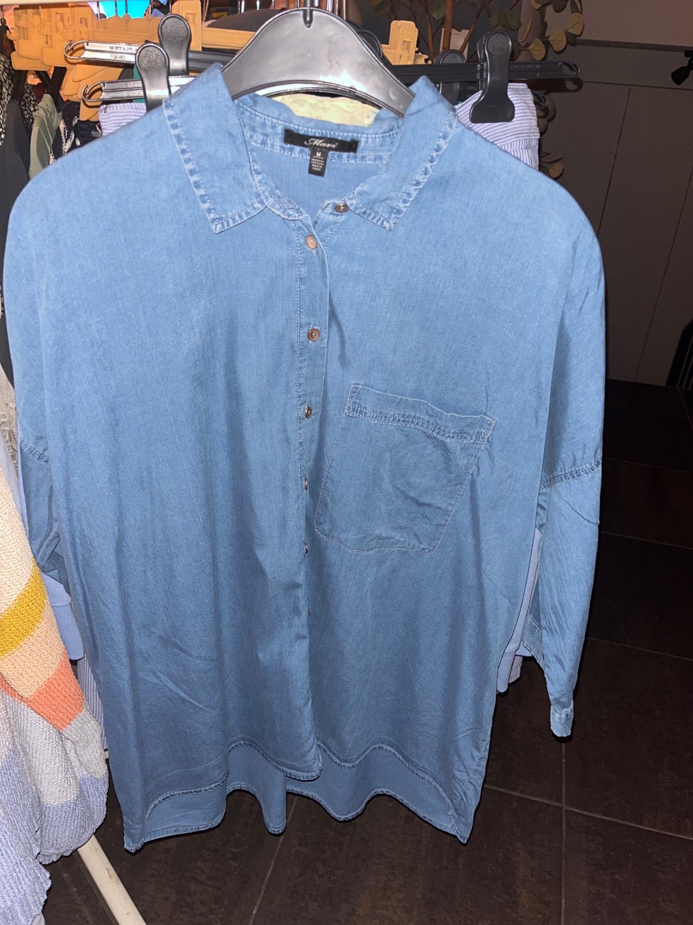Mavie Jeanshemd Blau