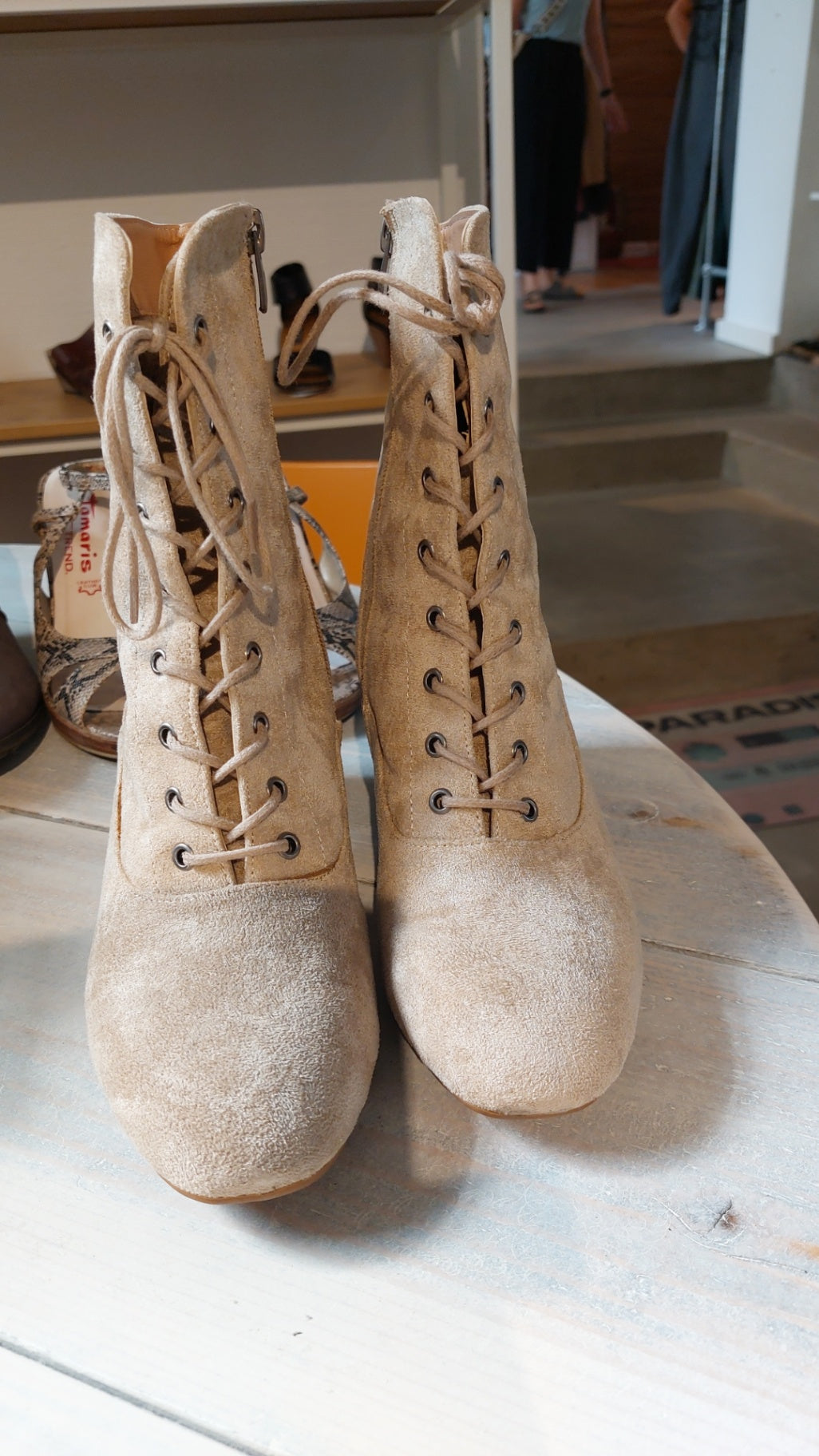 Bambi Stiefeletten Beige