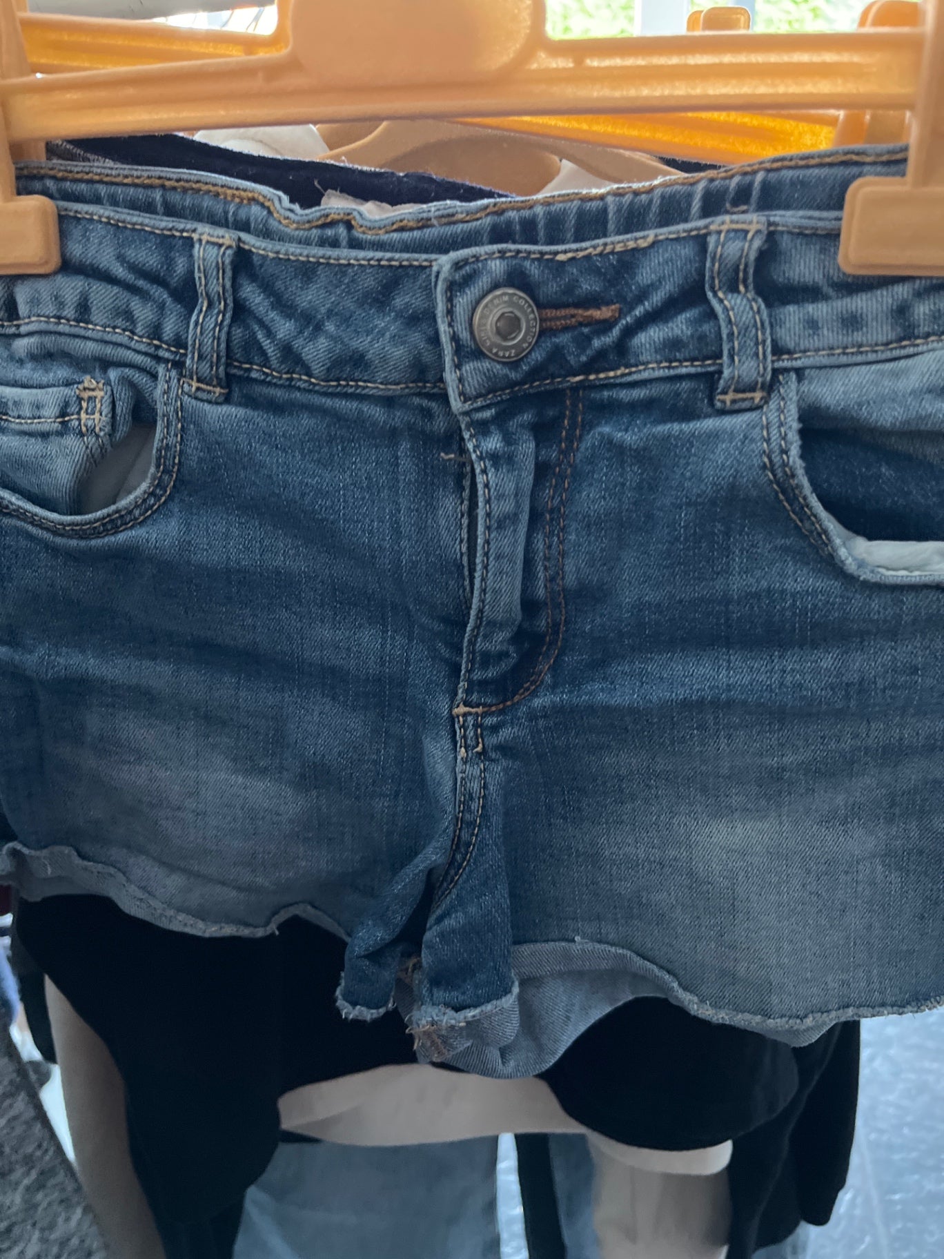 Zara Jeansshorts Blau