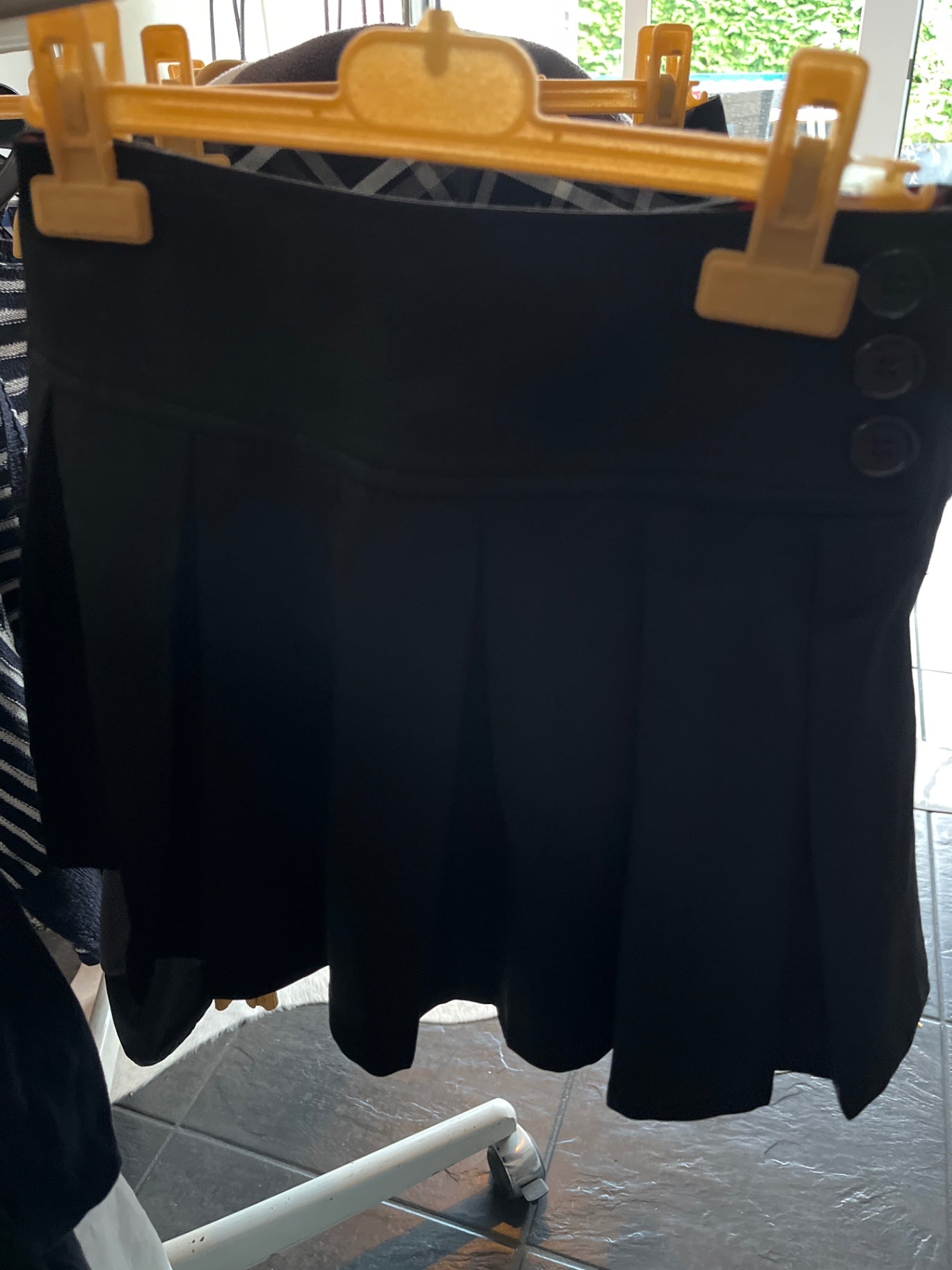 Bienzo Faltenrock/Hose Schwarz
