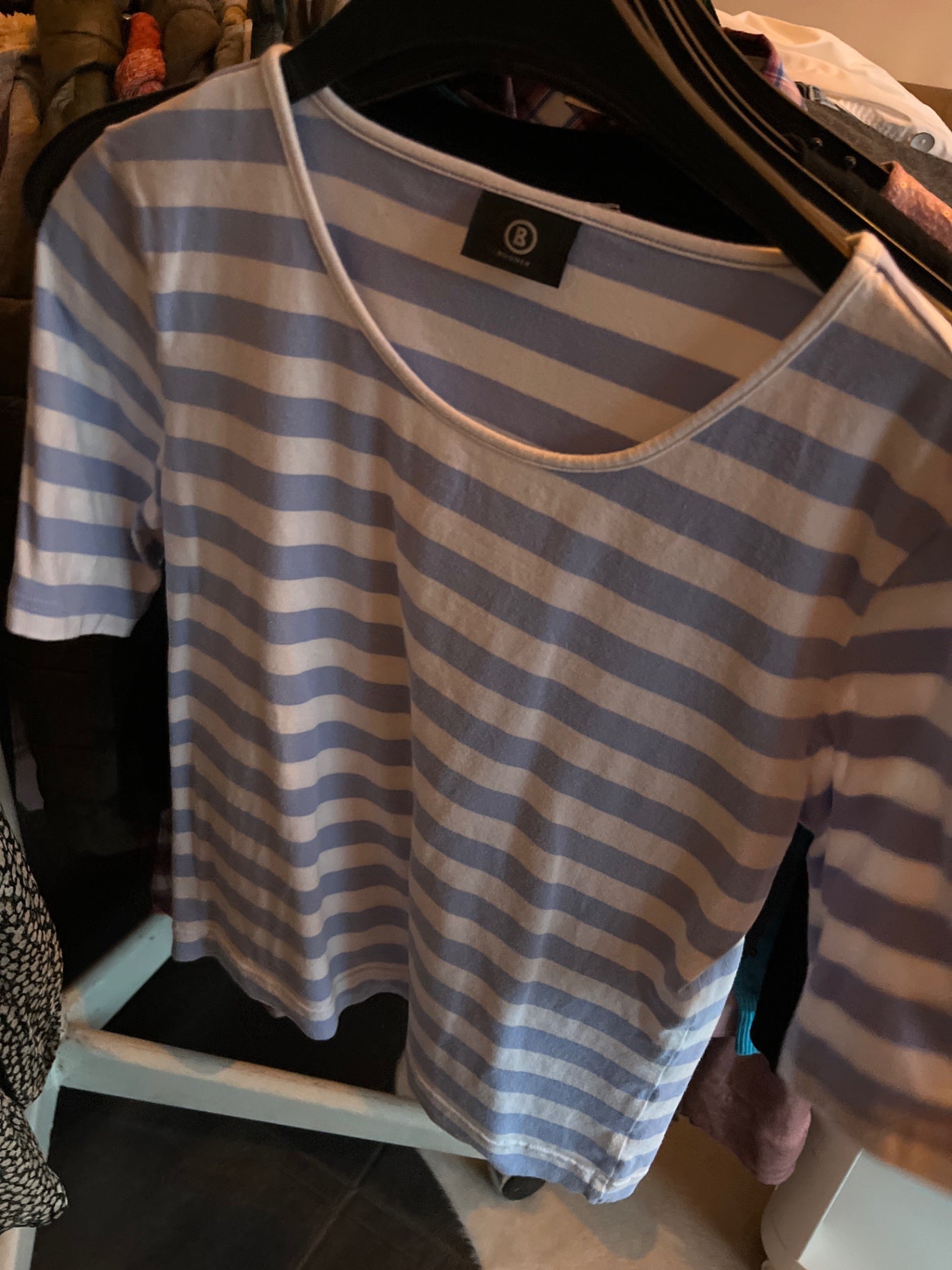 Bogner T-Shirt Blau und Weiß gestreift
