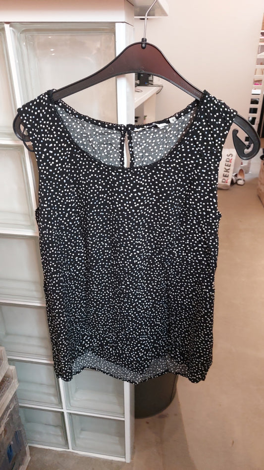 Tom Tailor Bluse Schwarz mit weißen Punkten